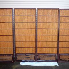 ☆【店頭引取り歓迎】　簾戸　引き戸　木　細工　家具　古民具　古民...