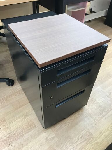 ★ジモティ割あり★  袖机 ブラウン H64×W40×D60 クリーニング済み KJ7819
