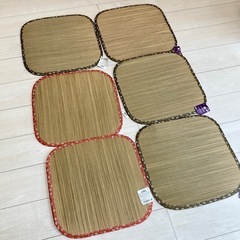 ★未使用★ いぐさ座布団　40×40cm 6枚セットの画像
