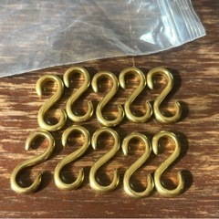 ハンドメイド レザークラフト パーツ S字フック S字カン  　