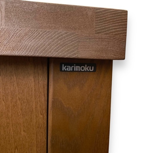 カリモク 下駄箱 天然木 美品】カリモク karimoku 6段 スリッパラック