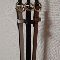 H&Mフェイクレザーベルト3本セット(レディース)