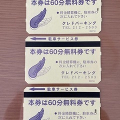 クレド岡山無料駐車券3枚
