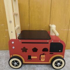 木製　手押し車の画像