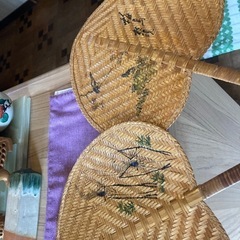 竹製うちわの画像