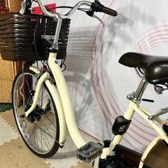 No.359 ブリヂストン BRIDGESTONE フロンティア 26型 内装3段変速 E.Xクリームアイボリー 3P80EE0 F6AB28整備済みの画像