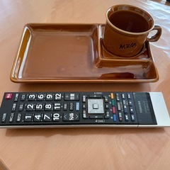 プレート皿とコーヒーカップのセットの画像