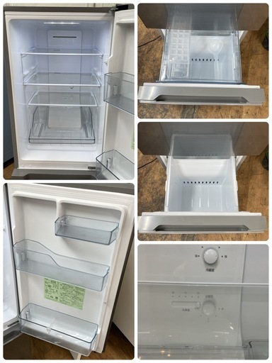 R247 ☀️ ジモティー限定価格！ HITACHI 2ドア冷蔵庫（154L 右開き）21年製 RL-154NA ⭐ 動作確認済 ⭐ 