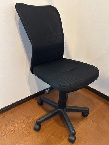 早い者勝ち‼️ オフィスチェア ブラック 椅子 昇降機能付き
