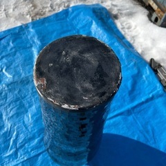 【バナナ苫小牧】鏡面タイル仕上げ 黒系 大型インテリア壺 全長980mmの画像