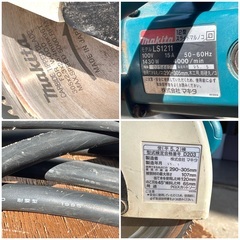 makita マキタ 12型 スライドマルノコ LS1211 卓上スライド丸のこ 卓上 丸のこ 丸ノコ 工具 95年製の画像