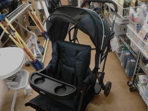 カトージ　ベビーカー 二人でゴー（ネイビー）　A7963
