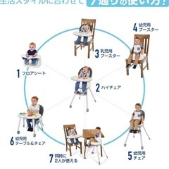 値下げGRACO (グレコ) ハイチェア フロアツーテーブル 首すわり~7歳頃まで 7通りの使い方 ベビーチェア ローチェアの画像