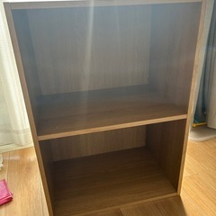 美品　2段収納　ニトリ　カラーボックス　木目調　の画像