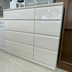 ★ジモティ割あり★ マルミツ チェスト 白 H98.5×D41.5×W119.5 クリーニング済み TJ10612の画像