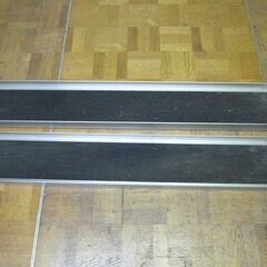 【中古】アルミ スロープ 2本セット 走行 幅180×長1800mm 車椅子 移動 段差 介護 施設の画像