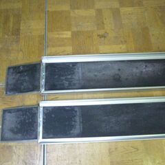【中古】アルミ スロープ 2本セット 走行 幅180×長1800mm 車椅子 移動 段差 介護 施設の画像