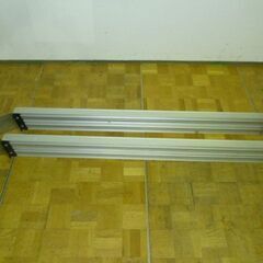 【中古】アルミ スロープ 2本セット 走行 幅180×長1800mm 車椅子 移動 段差 介護 施設の画像