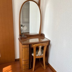 鏡台　ドレッサー　大川家具