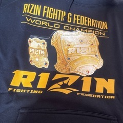 RIZIN スウェットパーカー　ブラックの画像