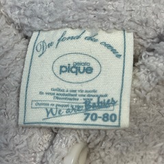 ジェラートピケ ベビーポンチョ 70~80cmの画像