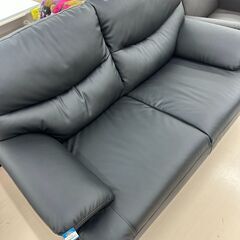 Wa1634　ソファー2人用　ブラックの画像