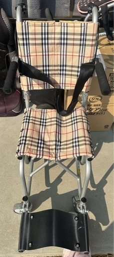 KAWAMURA KA-3 介助用車椅子 ベージュ・チェック柄 KAWAMURA KA-3 介助用車椅子 ベージュ・チェック柄