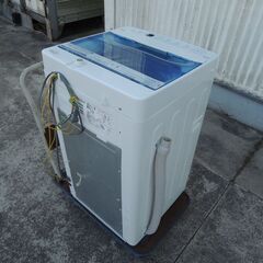 △Haier 全自動電気洗濯機 JW-C45CK 動作品 2018年製 4.5kg 洗濯機/管理3701の画像