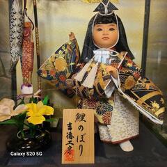 ケース入り　五月人形　男雛飾りの画像