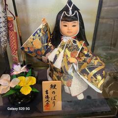 ケース入り　五月人形　男雛飾りの画像