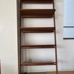 棚ラック木製 5段 新品同様 オープンラック 本棚　北欧スタイル