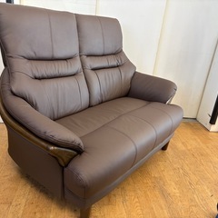 値下げしました!!N838★PRODUCT製★2P本革ソファ★ソファ★幅1270mmの画像