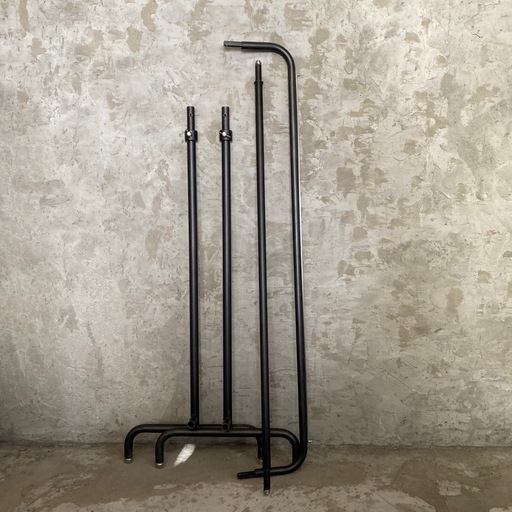 ストアエキスプレス 業務用 ハンガーラック 丸パイプ 黒 120cm ②