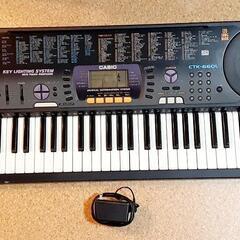 カシオ電子ピアノ61鍵盤。CTK-660Lの画像