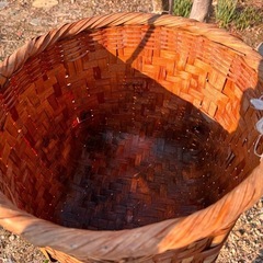 （外用）　竹籠　クラフト　水くみバケツまとめて出品です
　の画像