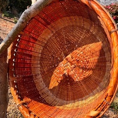 （外用）　竹籠　クラフト　水くみバケツまとめて出品です
　の画像