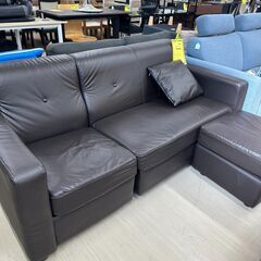 ジモティ来店特価!!　3人がけソファー　ブラウン　　J-2501115