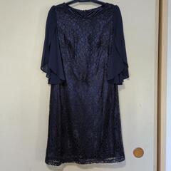 紺色のレースワンピースXLサイズ