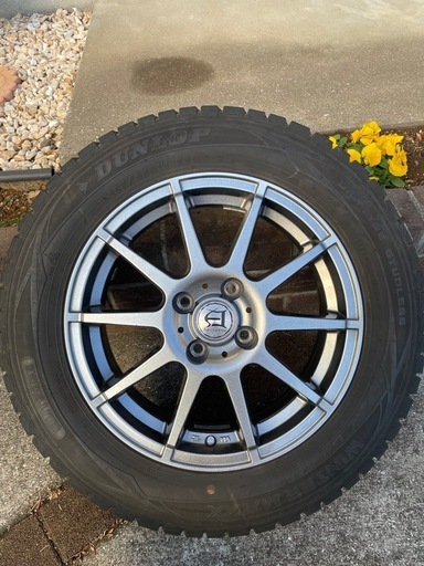 DUNLOPスタッドレス アルミホイール4本セット185/65R15 0091939)激安