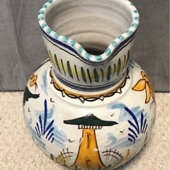 スペイン製　陶器　花瓶　ピッチャーの画像