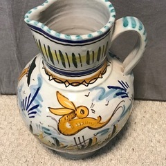 スペイン製　陶器　花瓶　ピッチャーの画像