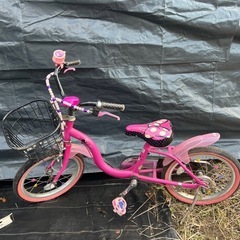 ディズニー自転車　ミニーちゃん