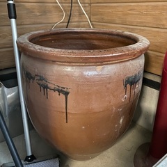 骨董　水鉢　睡蓮鉢　甕　常滑焼