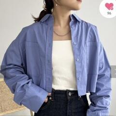 【新品タグ付き】Discort シャツ　サックスブルーの画像