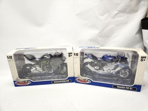 未使用・保管品 DIECAST L 1:12 バイク L SPEED ZONE 4台セット Kawasaki Ninha H2R 他 ダイキャストメタル 札幌市 平岸店