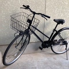 自転車　黒色　27インチ