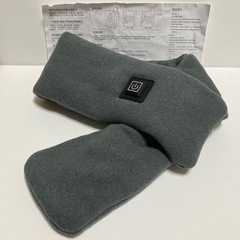 （グレー）電熱ネックウォーマー マフラー 電熱マフラー 加熱スカーフ ヒーター内蔵 USB給電 保温 3段階温度調節 急速加熱 5V安全電圧 の画像