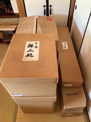 雛人形（雛壇無し）歓喜雛平安春峰作高級西陣織 人形、お道具類