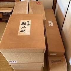 雛人形（雛壇無し）歓喜雛　平安春峰作　高級西陣織 人形、お道具類、小物一式の画像