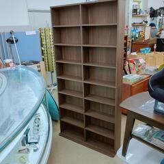 本棚☆濃いウッド調☆8段☆漫画、書籍、収納棚【浜村鹿野温泉ICから3分 買取本舗 宮本リサイクル 営業時間9～19時 定休日水曜のみ←連絡できませんm(_ _)m】の画像